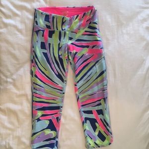 Lilly Pulitzer Luxletic midi leggings.